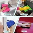 thumbnail image 2 of SLICHIO Microfiber Cleaning Cloth Set - 6 Pack Microfiber Towel 12"x12" with Printed Use Labels, Color-Coded Dish Rags Cleaning Towels, Reusable Rags for Cleaning House, Kitchen, Car, Bathroom, 2 of 7