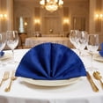 thumbnail image 3 of REGALWOVEN 12 Pack Cloth Napkins, Jacquard Washable and Reusable Table Dinner Napkins for Restaurant, Weddings, Event and Parties Royal blue 19x19inch, 3 of 6