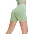 thumbnail image 3 of REALiKUN Workout Shorts for Women High Waist Stretchy Gym Athletic Yoga Short Breathable Hide Mid Thigh Pants, 3 of 4