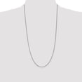 thumbnail image 4 of Auriga Fine Jewelry 14K White Gold 1 mm Box Chain Necklace for Women 28", 4 of 6
