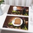 thumbnail image 4 of Nkmbld Dining Placemats Wine Printed Place Mats Heat Resistant Non-Slip Stain Resistant Kitchen Table Mats Easy to Clean, 4 of 8
