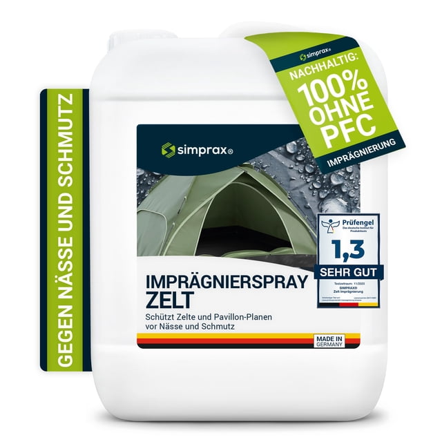 Spray Impermeabilizante simprax® para Tiendas de Campaña