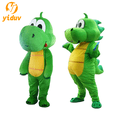 thumbnail image 2 of Disfraz de mascota de dinosaurio verde, dragón verde de hierba, personaje de animación que camina, tocado, ropa de muñeca para adultos, 2 of 5
