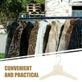 thumbnail image 6 of HAMPPLIES Clothing Hangers Abs Stainless Steel Wide Shoulders Minimalist Style For Wardrobe Addition 1Pack, 6 of 8