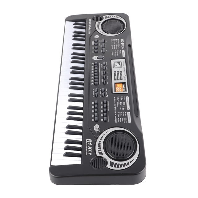 Kimiss de 61 Teclas de Llave Digital Eléctrica Instrumentos Musicales Niños Juguete Con Micrófono