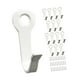 thumbnail image 4 of 15 ganchos de pared de hierro resistentes con clavos, multiusos, ahorran espacio. Blanco, 4 of 9