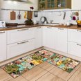 thumbnail image 5 of Spring Boho Floral Cushioned Anti Fatigue Kitchen Floor Rugs and Mats Set of 2, Colorful Boho Kitchen Decor Non Slip Mats Washable, Non Skid Kitchen Runner Rug Office Standing Mat, 5 of 6