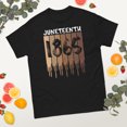 thumbnail image 2 of Juneteenth 1865 Black History Month African American Pride Graphic classic tee (Black, S), 2 of 4