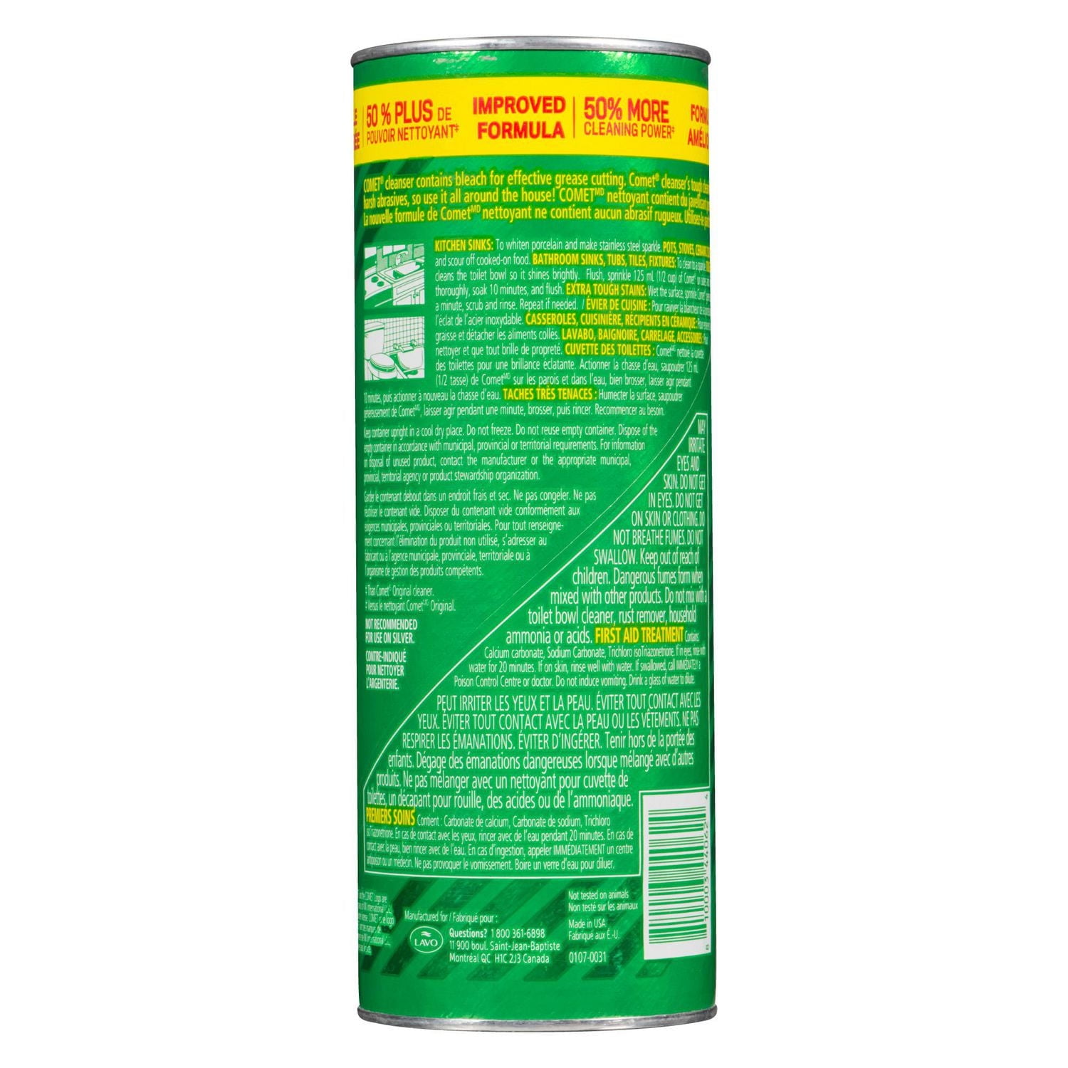 COMET Poudre Nettoyante avec Javellisant 600g