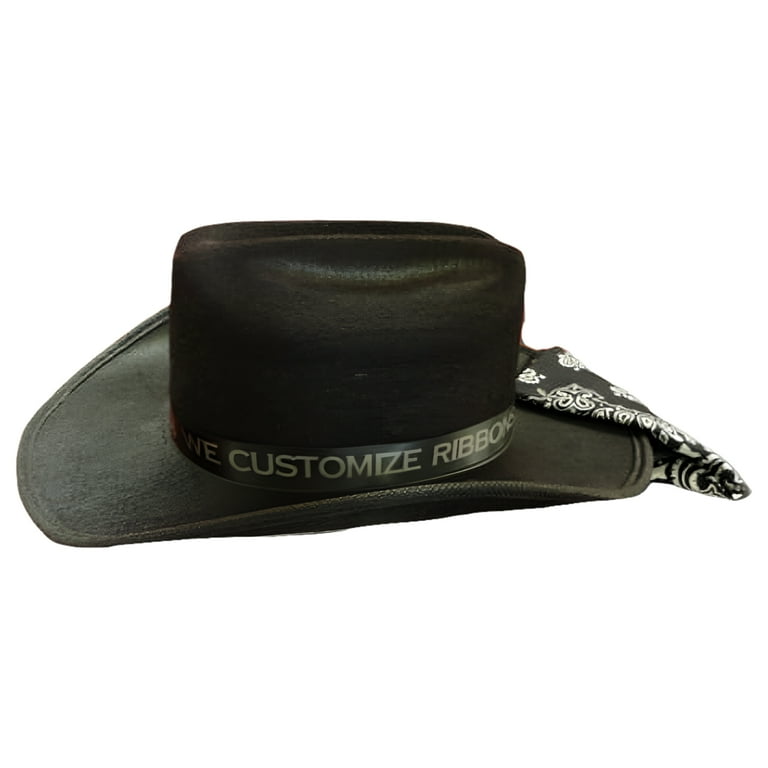 Aeromax Cowboy Hat with Bandanna Black
