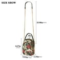 thumbnail image 2 of FORMRS Crossbody Bag for Women Quilted Travel Shoulder Cell Phone Purse with Chain Strap Handbag, Red Christmas Poinsettia, 2 of 7