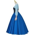 thumbnail image 3 of Enchanting Mermaid Princess Gown - Shimmering Blue Ball Dress with Hairbow, 3 of 6