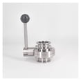 thumbnail image 3 of Low Duty 19/25/32/38/45/51mm Pipe OD X 1.5" 2" Tri Clamp Sanitary Butterfly Valve SUS 304 Stainless Steel Homebrew ,Offering Precision and Performance, 3 of 6