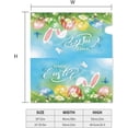 thumbnail image 5 of Easter Bunny Ears Butterfly Mailbox Cover Mailbox Wraps, Waterproof Mailbox Covers Magnetic Post Box Cover Standard Size 21"(L) x 18"(W) Garden Yard Outside Farmhouse Home Decor, 5 of 6