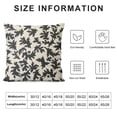thumbnail image 5 of BANET Pillow Covers Decorative Throw Pillow Covers Couch Pillows for Living Room Leaves Print Neutral Pillow Covers Accent Sofa Pillows White, 5 of 5