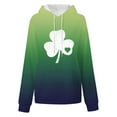 thumbnail image 3 of xixinqiwan Womens Paddy Hooded Sweatshirt,Women's Irish Hoodie Long Sleeve Shirt Pullover Tops St. Patricks's Day Gift, 3 of 5