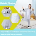 thumbnail image 3 of Koala Onesie Unisex Kids CANASOUR Animal Pajamas Cosplay Polyester Hooded Outfit 10-12 Years, 3 of 6
