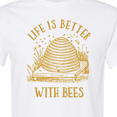 thumbnail image 4 of Inktastic Life's Better with Bees T-Shirt, 4 of 5