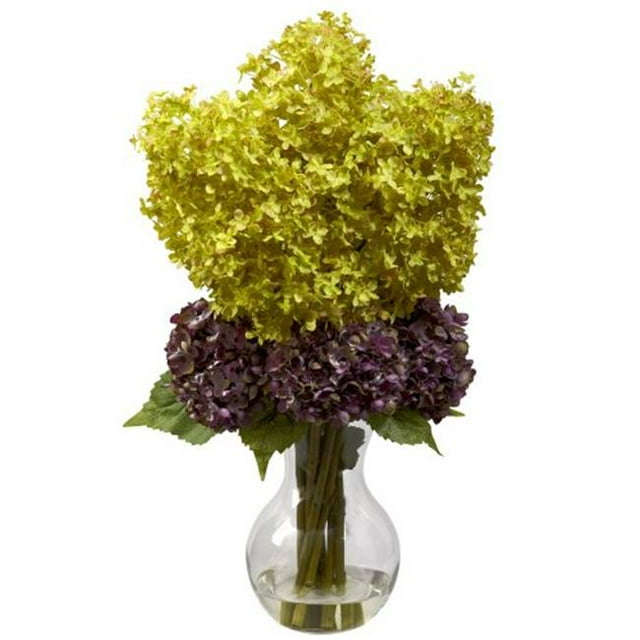 Bostonian Hydrangea Arrangement, Green & Purple