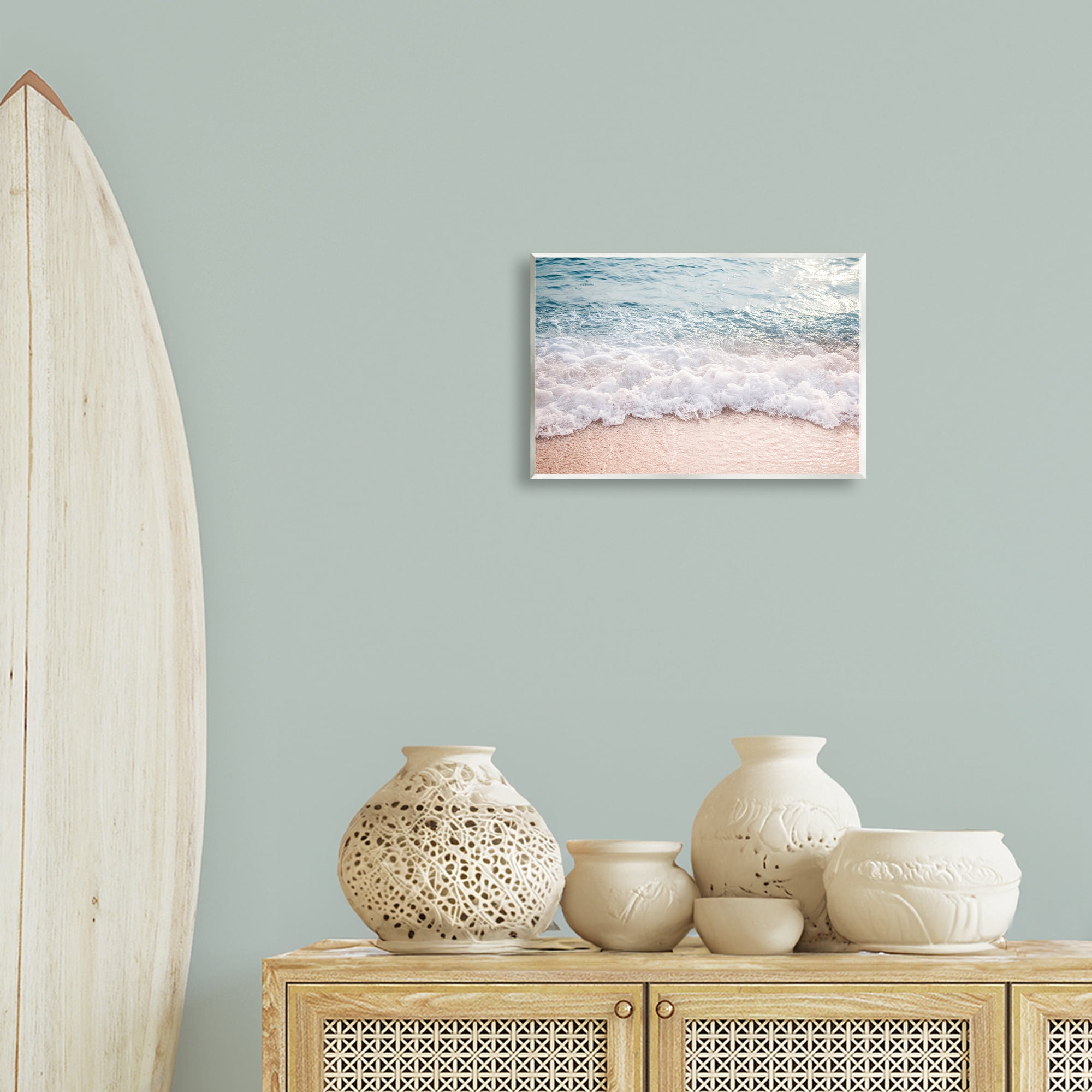 Stupell Industries Aerial Ocean Foam Landscape & Nature Photography Unframed Art Print Wall Art, 15 x 10
