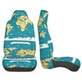 thumbnail image 5 of Haiem World Map With Landmarks Printed Car Seat Covers Set of 2, Universal Fit Car Seat Covers,Protective Seat Covers,Comfortable Car Seat Covers, Easy Installation Seat Covers, Vehicle Seat Covers, 5 of 9