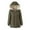 Green, variant on Lixiuxyad Puffer Winter Coats Women's Winter Coats Fleece Lined Geometric Plaid Hooded Mid Length Jacket For Cold Weather Outerwear Green