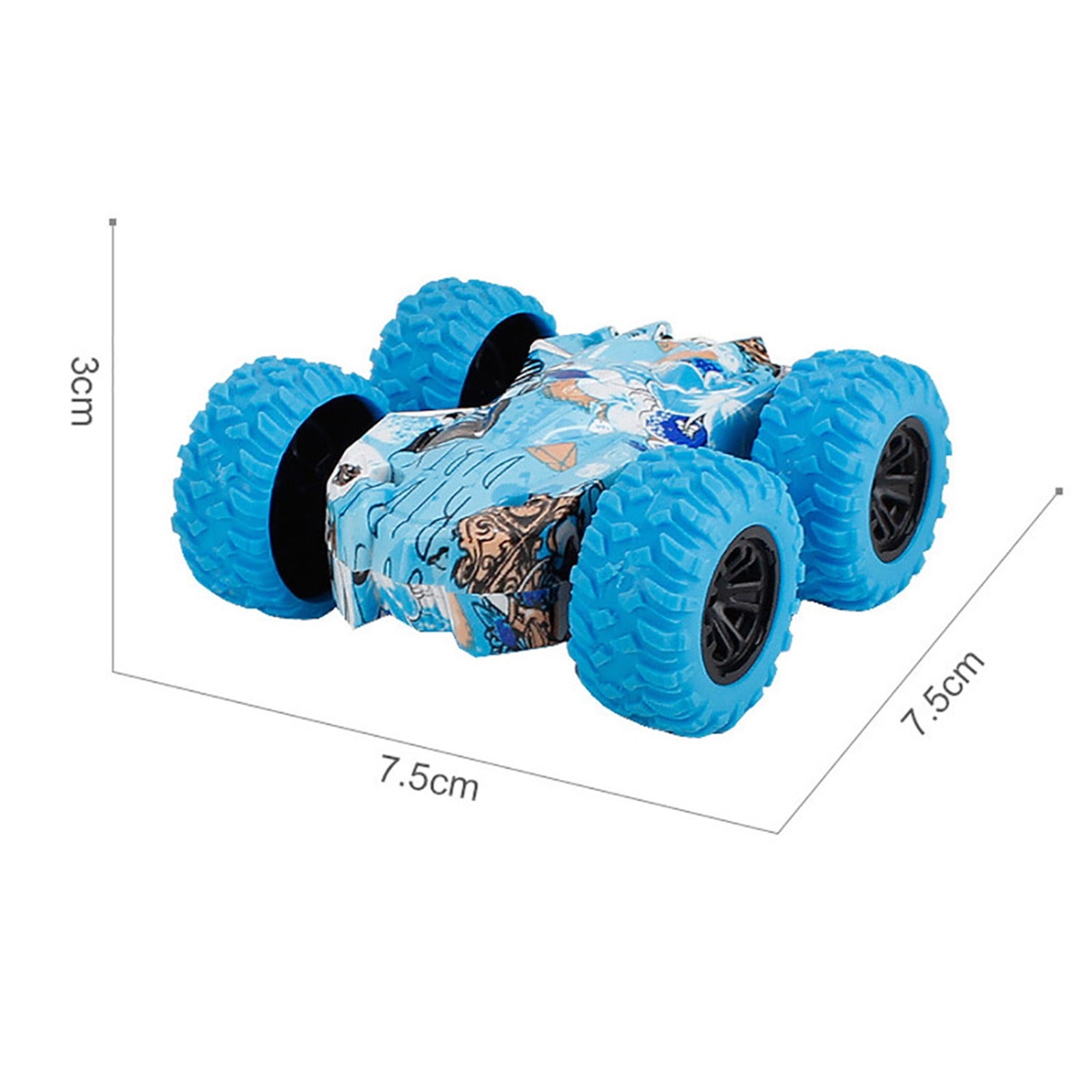 Meitianfacai Pull Back Cars Double-Sided Friction Powered Vehicles Flips Shockproof Inertia Cars Push and Go Vehicles for Boys Girls Toddler Birthday Gifts Age 2+ Years Old
