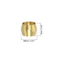 thumbnail image 2 of Uxcell 1/4" ID Compression Sleeve Ferrules, 10Pcs Brass Sleeve Ferrules Compression Fitting Assortment Kit, 2 of 5