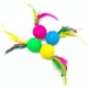 thumbnail image 5 of Paquete de 5 pelotas de juguetes para gatos, coloridas pelotas de esponja de Golf, pelotas de plumas para gatos, juguetes interactivos para hacer ejercicio, colores brillantes, 5 of 5