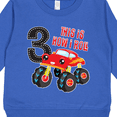 thumbnail image 3 of Inktastic Monster Truck How I Roll 3rd Birthday Toddler Sweatshirt, 3 of 4