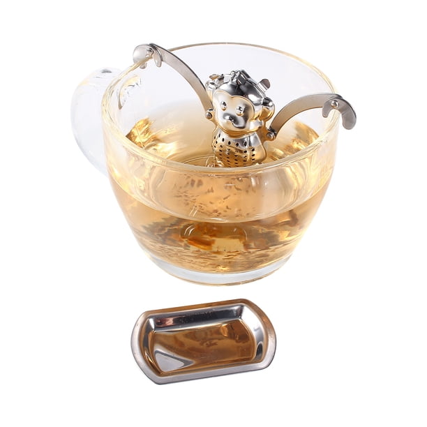 Bola de té, lindo infusor de té suelto de acero inoxidable de alto rendimiento