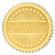 thumbnail image 1 of Sello de logro PaperDirect Sellos de certificado dorado Starburst en relieve, autoadhesivos de 2 pulgadas, 100 sellos en relieve para certificados, logros y pegatinas de premios para diploma de trabaj, 1 of 1