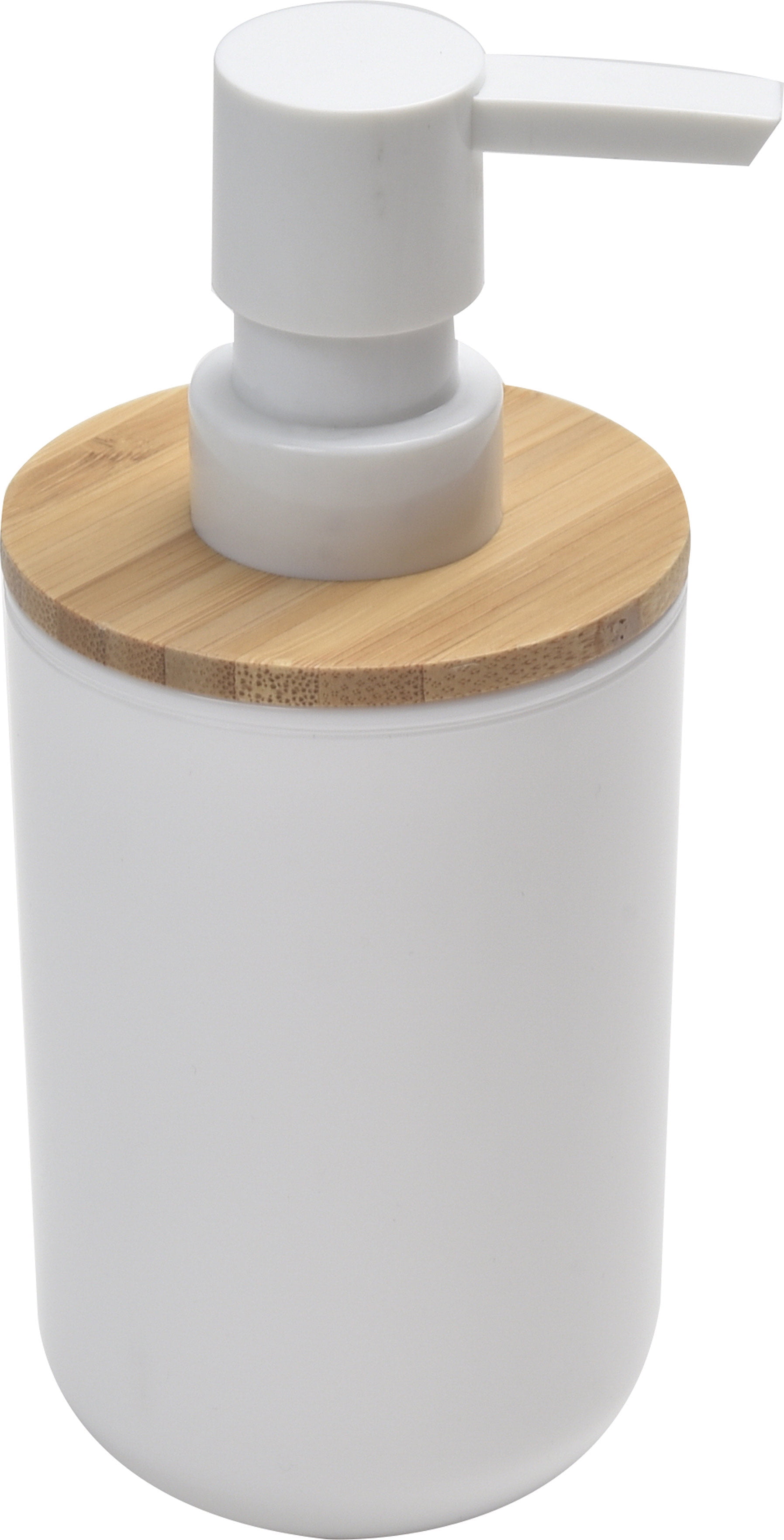 Brown Evideco Bathroom Free Standing Toilet Bowl Brush and Holder Padang White-Bamboo Top Cover White