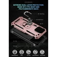 thumbnail image 4 of Entronix Case Designed for Apple iPhone 16 Heavy Duty Case with Built-in Kickstand, Dual Layer Protection with Rotating Holder Ring, Sturdy Case for Apple iPhone 16, Pink, 4 of 5