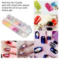 thumbnail image 4 of Nail Flakes, 5 Box Multi Use 12 Colors  Plastic Nail Art Glitters  For Eyes, 4 of 8