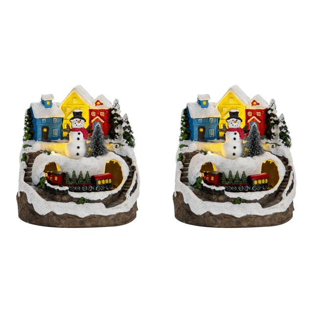 Figuras Navideñas Escritorio Con Luces Y Música Manualidades para El en Interiores (muñeco Nieve)