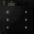 thumbnail image 5 of 4PCS Square Cabinet Fluorescence Knob Glowing in the Dark Furniture Drawer Pulls Handle with Screws Elephant, 5 of 5