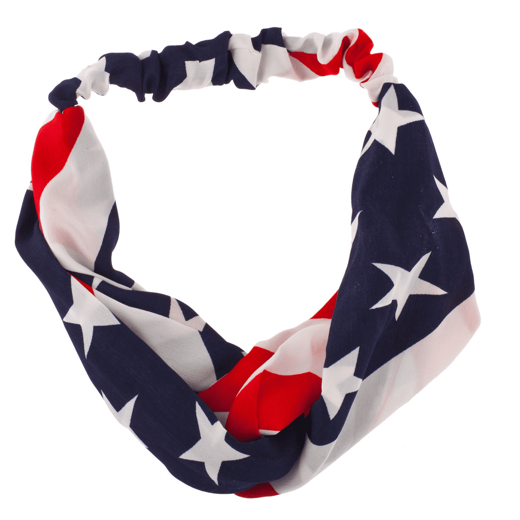 Lux Accessories American Flag Stars Stripes 4th Of July Stretch