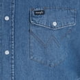 thumbnail image 2 of Men's Stonewash Denim Work Shirt - 70127Sw, 2 of 2