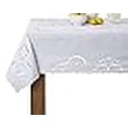 thumbnail image 3 of Violet Linen Sapphire Embroidered Design Oblong/Rectangle Tablecloth 60" X 105" White, 3 of 4