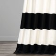 thumbnail image 4 of PRCT-HS06-108 Rideau Horizontal en Coton à Rayures PRCT-HS06-108 Rideau Horizontal en Coton à Rayures, 50 X 108, Noir Onyx &amp; Blanc Cassé, 4 of 9