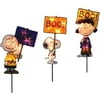 Peanuts 3 piece set 8'' BOO! Halloween Pathway Markers, 20 Lights
