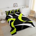 thumbnail image 4 of Erosebridal Geometric Stripe Comforter Sets Queen Size,Abstract Artwork Bedding Queen Comforter Set,Geometry Lines Decor,Reversible,Ultra Soft,3 Pieces, 4 of 7