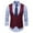 Red, variant on Dyfzdhu Summer Waistcoat for Men Solid Suit Vest British Slim Fit Plus Size Formal Blazer Vest