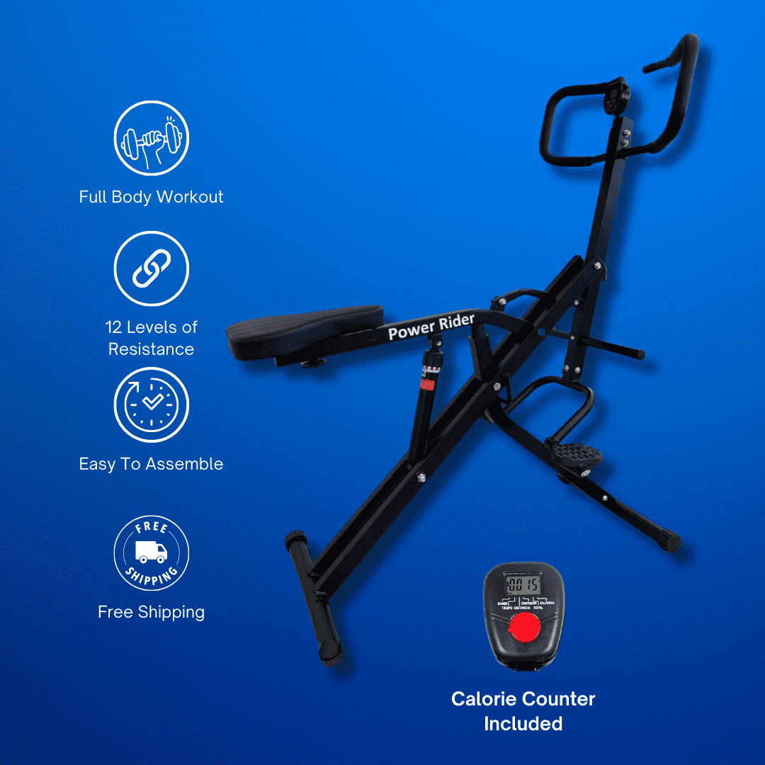 Total Crunch Power Rider Ab Squat Cardio Fitness Machine