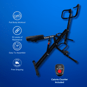 Power Rider Core Trainer & Glutes Squat Exerciser - Total Crunch Abdominal Workout