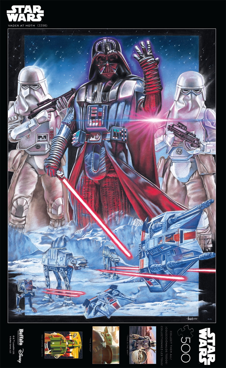 Buffalo Games 500-Piece Star Wars Vader at Hoth Interlocking Jigsaw Puzzle