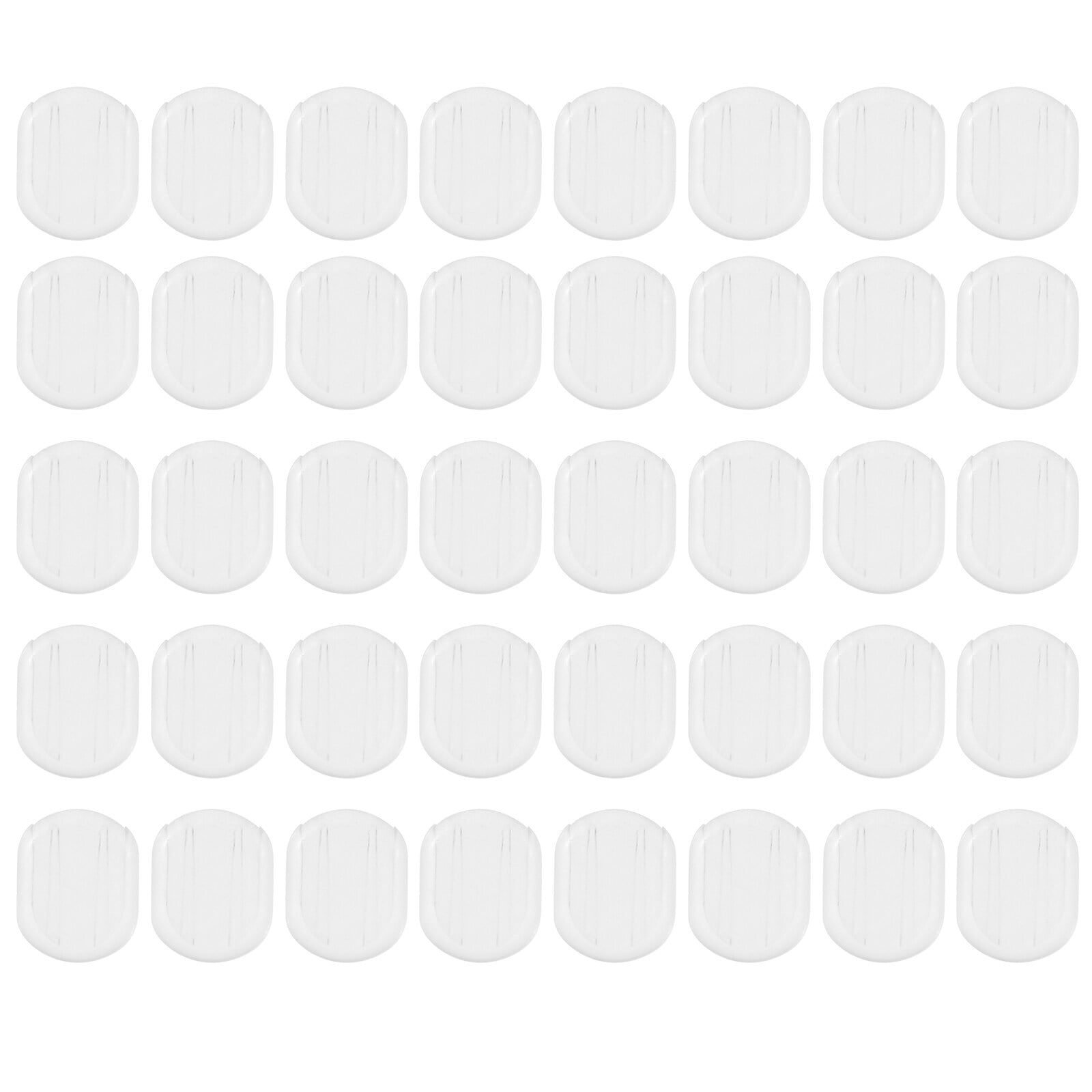 40pcs Plastic Earring Pads Comfort Earring Cushion Pads Clear Clipon