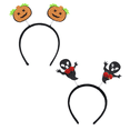 thumbnail image 1 of Diadema del diablo del aro del pelo de la calabaza del fantasma de la araña de Halloween, 1 of 5