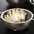 thumbnail image 2 of Paniers Filetés à Mailles Fines en Acier Inoxydable Tout Usage Panier Fileté en Acier Inoxydable avec Poignées Set de Passoires de Cuisine, 2 of 7